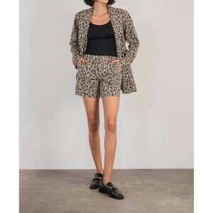 NEW LEVEL99 sandie trouser short in leopard